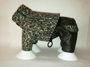 Siltināts suņu lietusmētelis, XS